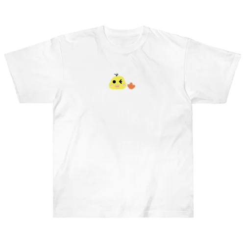 ウィンクしてるぴよちゃん ヘビーウェイトTシャツ