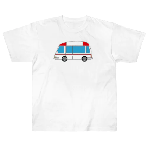 可愛い救急車 ヘビーウェイトTシャツ