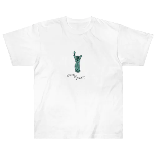 STATUE OF LIBERTY_透明 Heavyweight T-Shirt