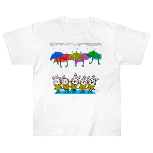 雨のおさんぽ☂️ ヘビーウェイトTシャツ