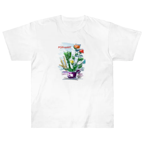 花 Heavyweight T-Shirt