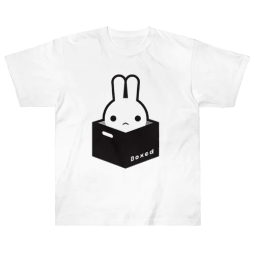 【Boxed * Rabbit】白Ver ヘビーウェイトTシャツ