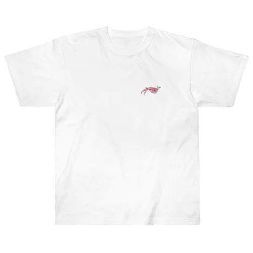 古生物　アノマロカリス2（ワンポイント） Heavyweight T-Shirt