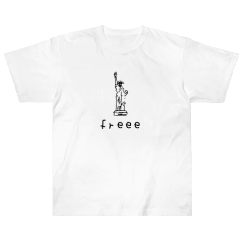 freeeな女神（ゆるゆるグッズ） ヘビーウェイトTシャツ