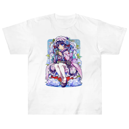 君は紫陽花-Ms.Hydrangea☂️ - A ヘビーウェイトTシャツ