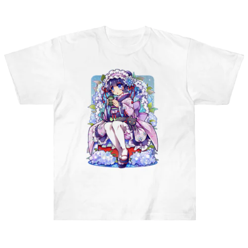 君は紫陽花-Ms.Hydrangea☂️ - A Heavyweight T-Shirt