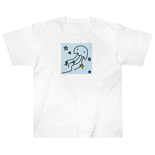 天の川のクラゲ Heavyweight T-Shirt