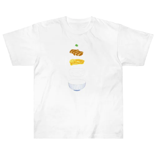 ふわっとかつ丼 Heavyweight T-Shirt