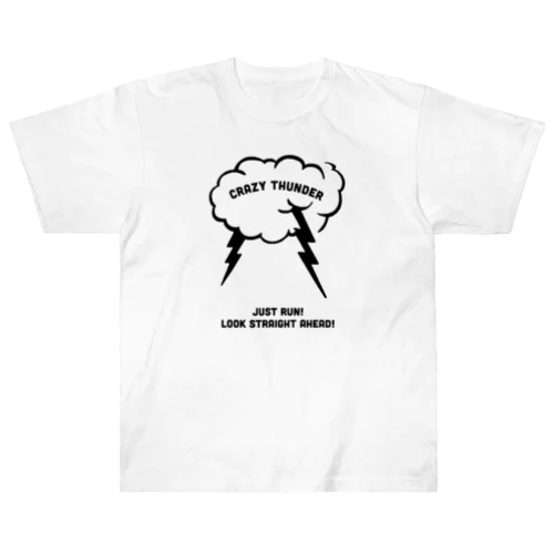 crazy Thunder 白Tシャツ Heavyweight T-Shirt