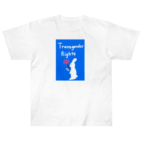 Transgender Rights Rabbit  Heavyweight T-Shirt