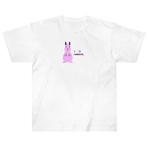 I love rabbits. Heavyweight T-Shirt