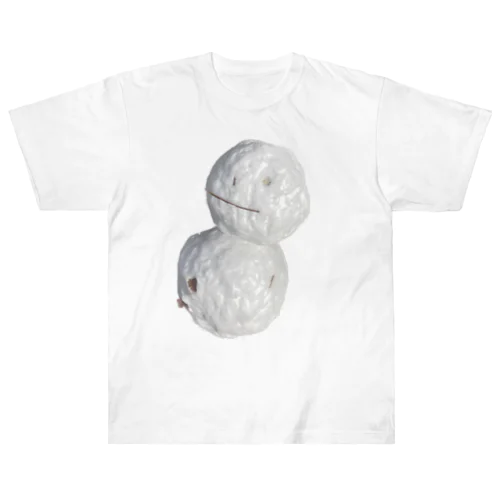 雪だるまの雪ちゃん ヘビーウェイトTシャツ