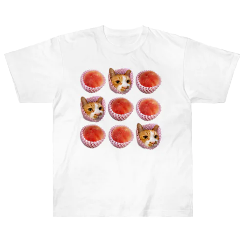 桃猫ちゃん Heavyweight T-Shirt