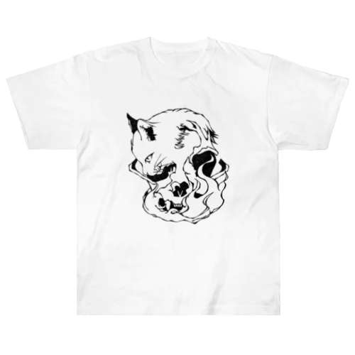 Cats And Skulls ヘビーウェイトTシャツ