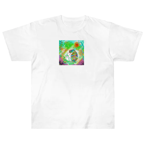 こもれび鍼灸整体院のハリネズミくん Heavyweight T-Shirt