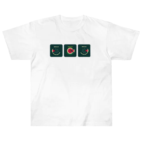 スイカの輪切り　D Heavyweight T-Shirt