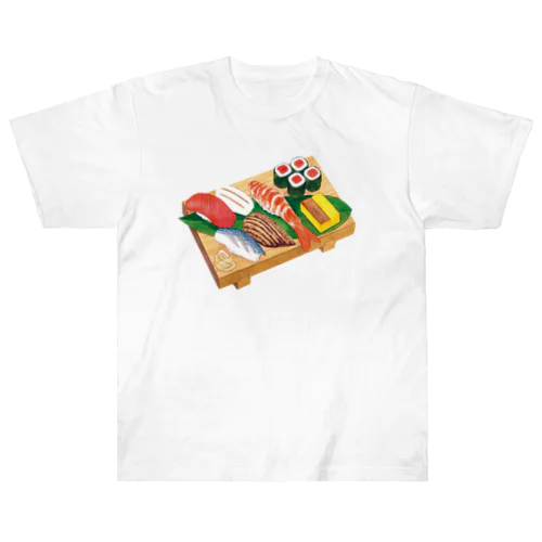 Edo-style sushi (usu. nigirizushi) Heavyweight T-Shirt