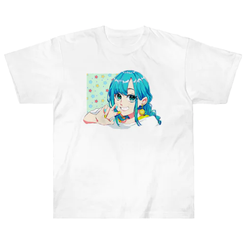 レモンイヤリングの女の子🍋 ヘビーウェイトTシャツ