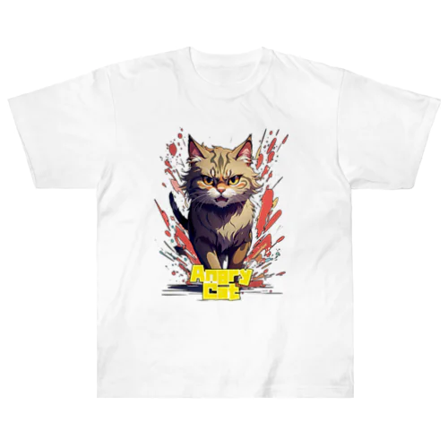 Angry Cat２ Heavyweight T-Shirt