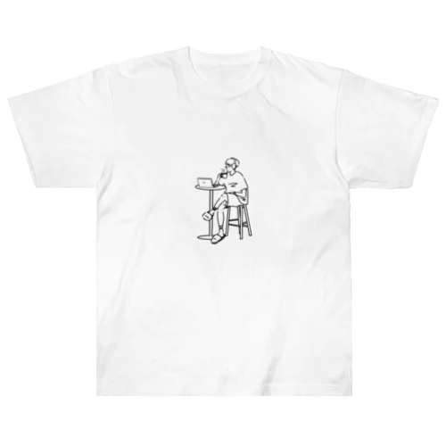コーヒーカップフォンボーイ(マッシュ) Heavyweight T-Shirt