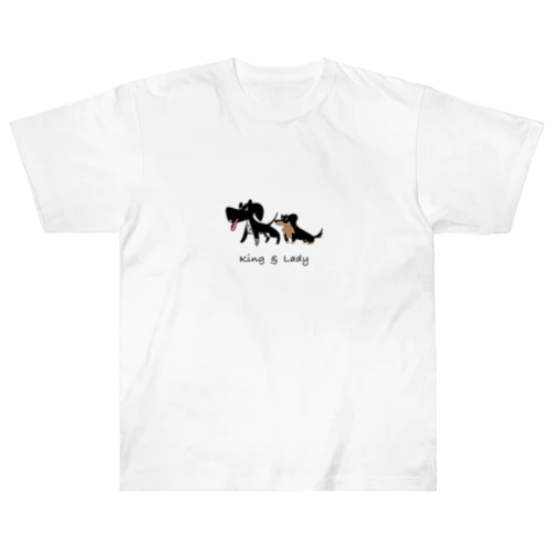 King & Lady 犬(見本用) Heavyweight T-Shirt