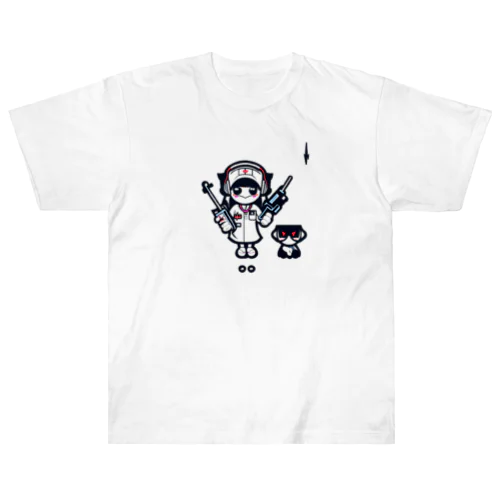 CuteCombat_nurse(ナース)_ver.002 ヘビーウェイトTシャツ