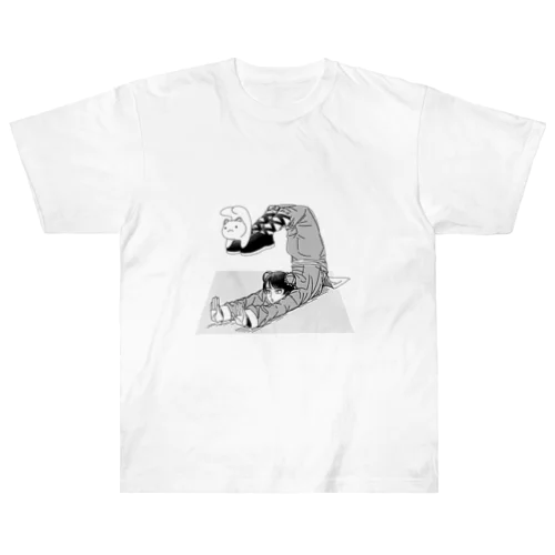 チャイナガールとねこ（軟体） Heavyweight T-Shirt