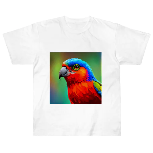 紅と蒼の鳥 ヘビーウェイトTシャツ