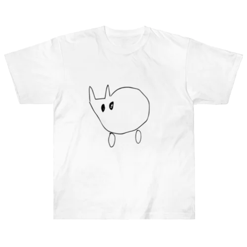 なるみ画伯『馬』ホワイト ヘビーウェイトTシャツ