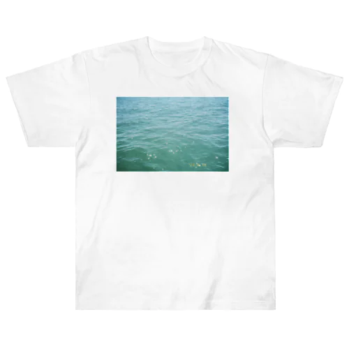 能古島の水面 Heavyweight T-Shirt
