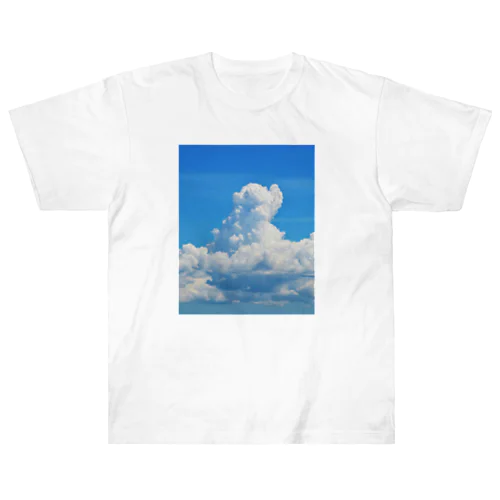 雲のポメラニアン ヘビーウェイトTシャツ
