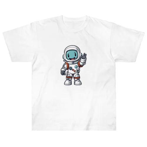 手を振る宇宙飛行士 Heavyweight T-Shirt