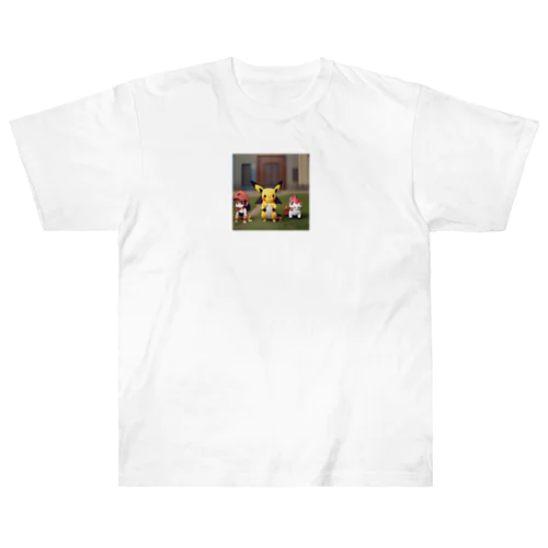 ピカチュウの仲間たち Heavyweight T-Shirt