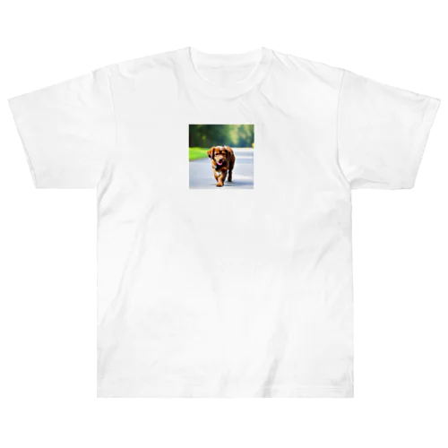 茶色の犬 Heavyweight T-Shirt