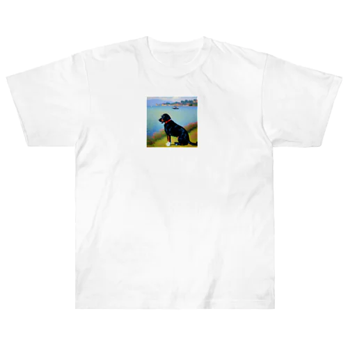 モネの犬 Heavyweight T-Shirt