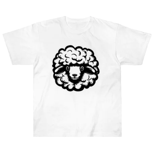 fluffy sheep 01 ヘビーウェイトTシャツ