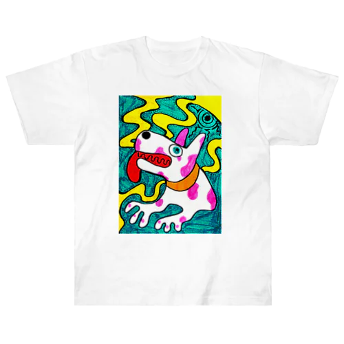 ももいろのいぬ Heavyweight T-Shirt