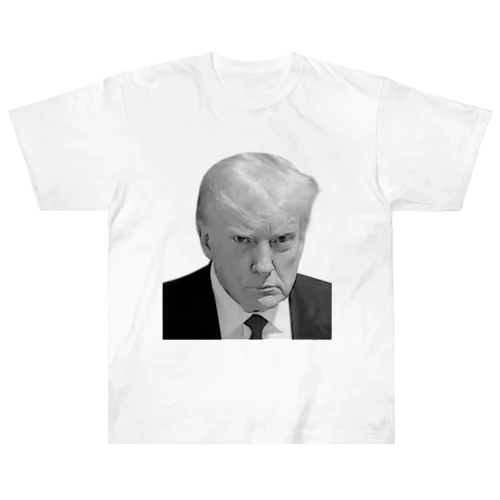 Donald Trump mug shot(ドナルド・トランプ マグショット) ヘビーウェイトTシャツ