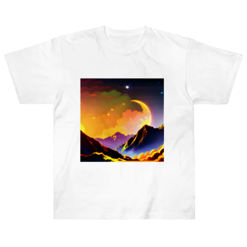 美しい景色のイラスト Heavyweight T-Shirt