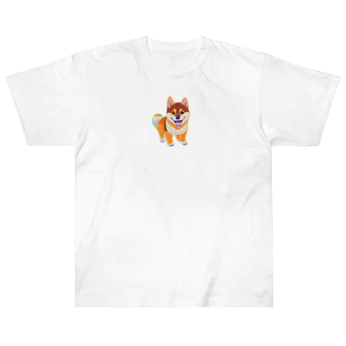 しば犬　ポチ公 Heavyweight T-Shirt