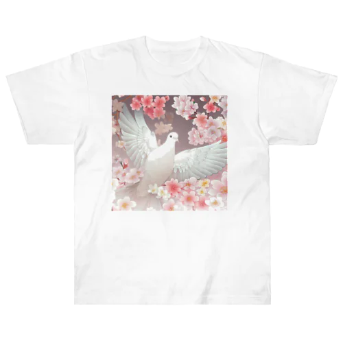 夢幻　鳩　優雅 Heavyweight T-Shirt