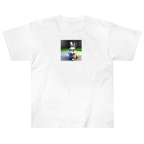 かわいい兎の3Dイラストグッズ Heavyweight T-Shirt