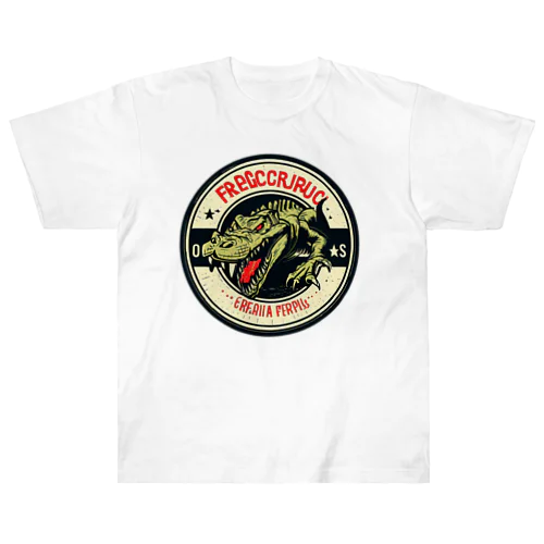 ferocious crocodile 03 ヘビーウェイトTシャツ