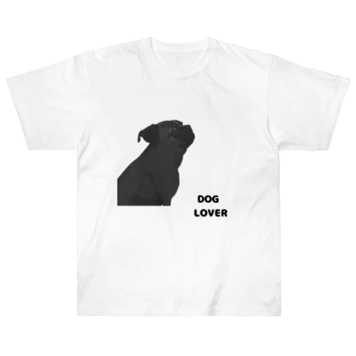 DOG LOVER（パグ） Heavyweight T-Shirt