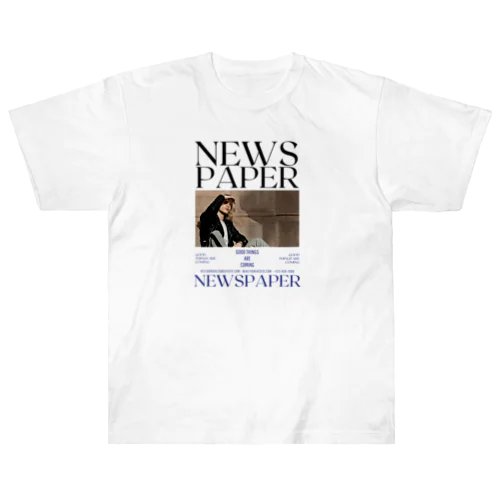 NEWS PAPER Heavyweight T-Shirt