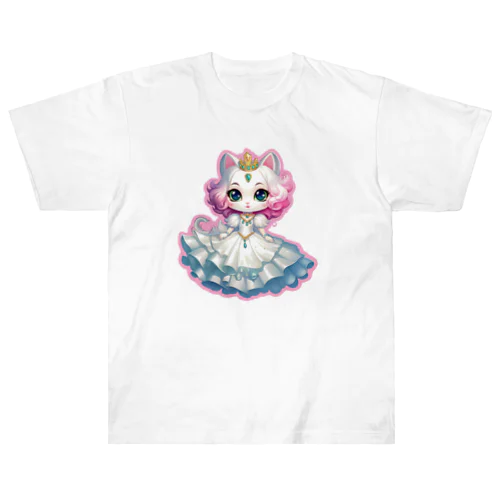 猫のプリンセス Heavyweight T-Shirt