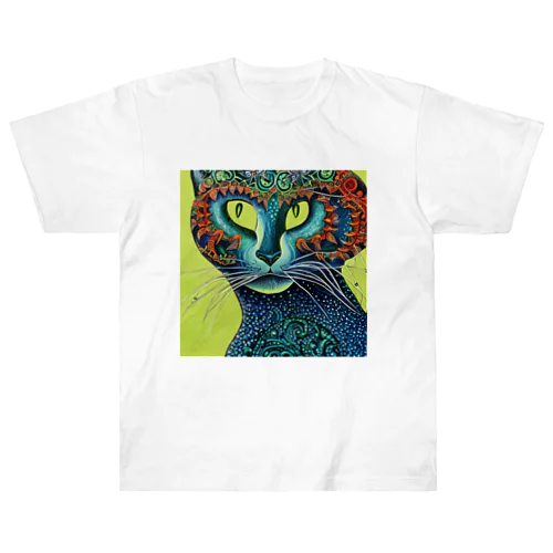 botanical cat ヘビーウェイトTシャツ