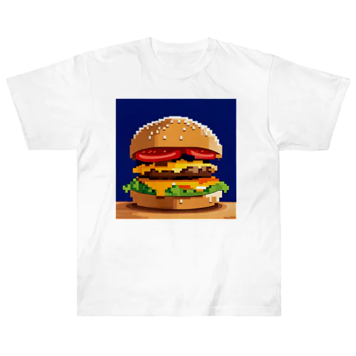 ドット柄ビッグなチーズバーガー Heavyweight T-Shirt