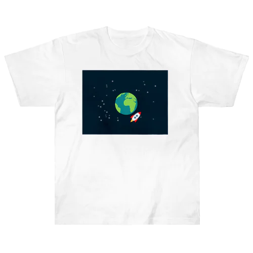 宇宙旅行 ヘビーウェイトTシャツ