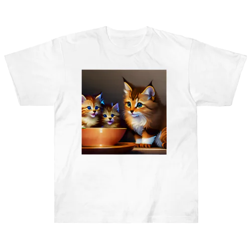 子猫の日常 Heavyweight T-Shirt